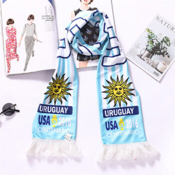 Free Sample Custom Logo Fans Scarf  Soccer Team Fans Scarf  Flag Banner Football Cheerleaders Scarves