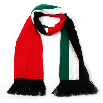 Factory Wholesale Palestine Scarf Palestine Flag Scarf Events Decoration Satin Polyester Palestine Scarf