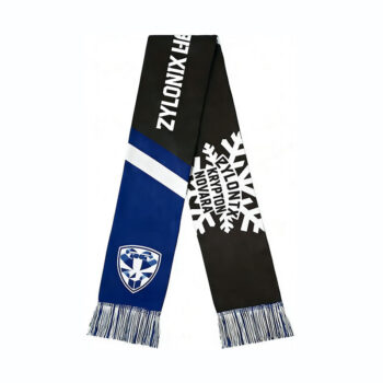 Premium Custom Acrylic Scarf Football Club Adult Knitted Jacquard Long Solid-Color Fan-Shaped Scarf