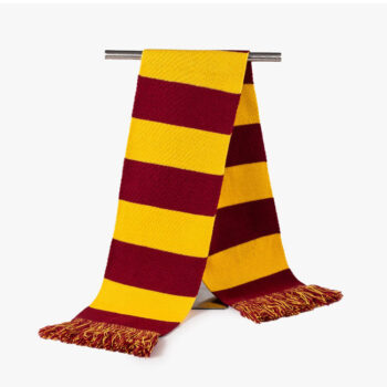 Custom Knitted EmbroideredScarves Magic Jacquard Stripes Scarves With Tassels