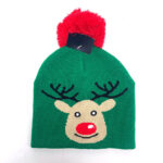 Wholesale Factory Price Jacquard Beanies Hat Manufacturer Custom Logo Unisex Christmas Knit Pom Pom Winter Hat Knitted Cap